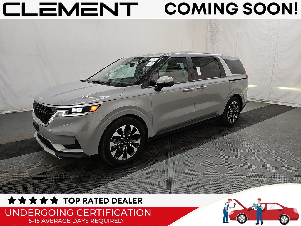 Ceramic Silver 2024 Kia Carnival EX FWD Minivan Front-Wheel Drive Automatic