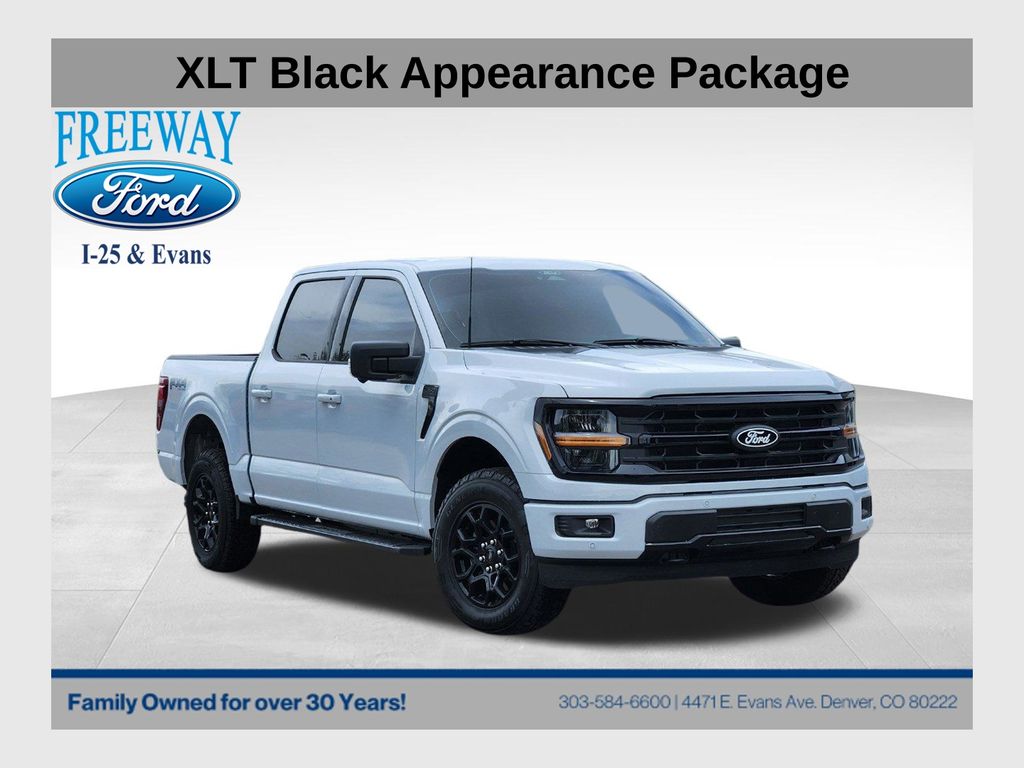 Space White Metallic 2025 Ford F-150 XLT SuperCrew 4WD Pickup Truck Four-Wheel Drive Automatic