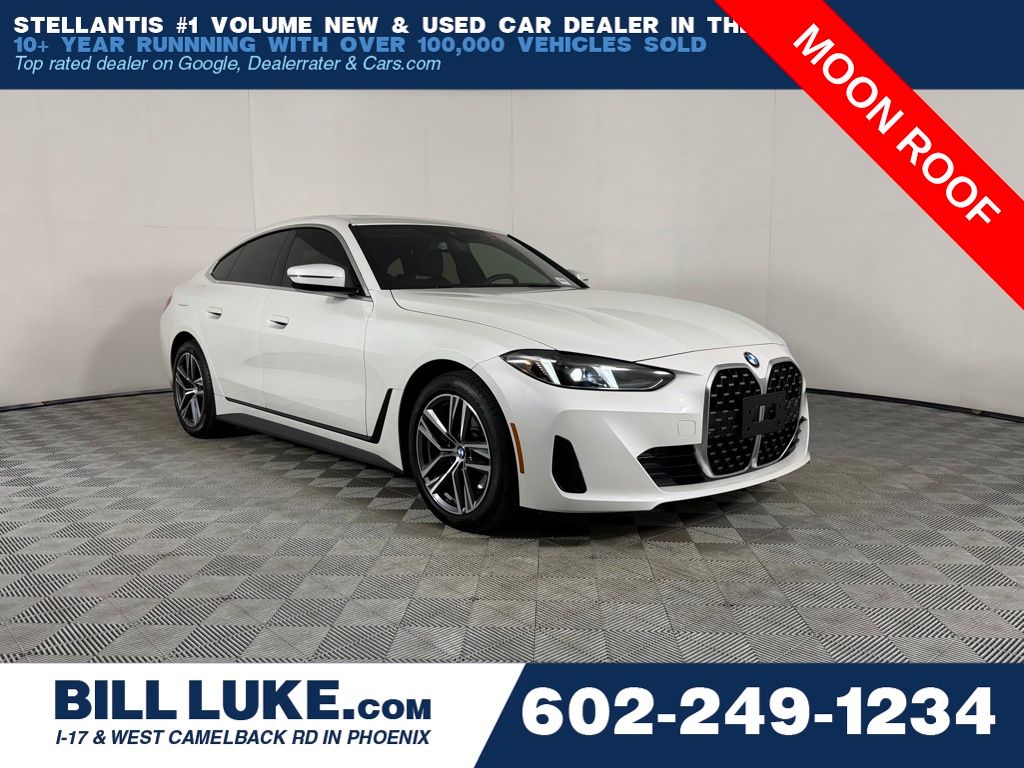 Alpine White 2025 BMW 4 Series 430i Gran Coupe xDrive Sedan All-Wheel Drive 8-Speed Automatic