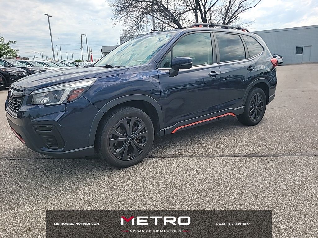 Dark Blue Pearl 2021 Subaru Forester SUV / Crossover All-Wheel Drive Continuously Variable Transmission