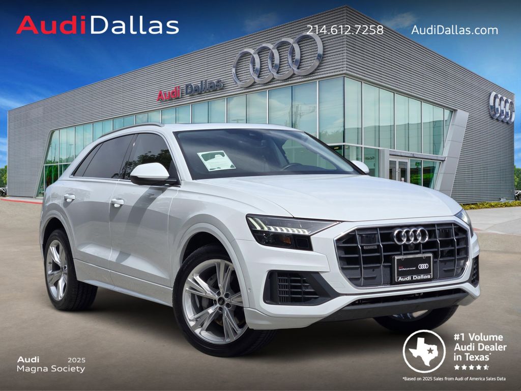 Glacier White Metallic 2023 Audi Q8 quattro Premium Plus 55 TFSI SUV / Crossover All-Wheel Drive 8-Speed Automatic