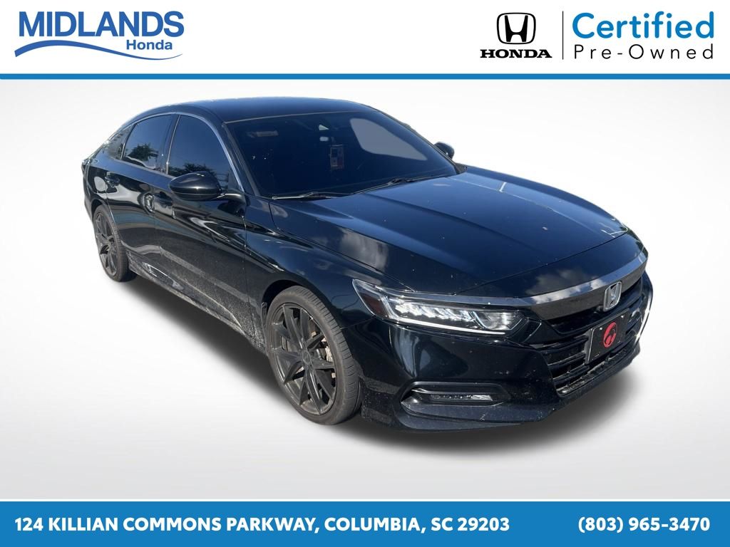 Crystal Black Pearl 2019 Honda Accord Sedan Front-Wheel Drive Continuously Variable Transmission