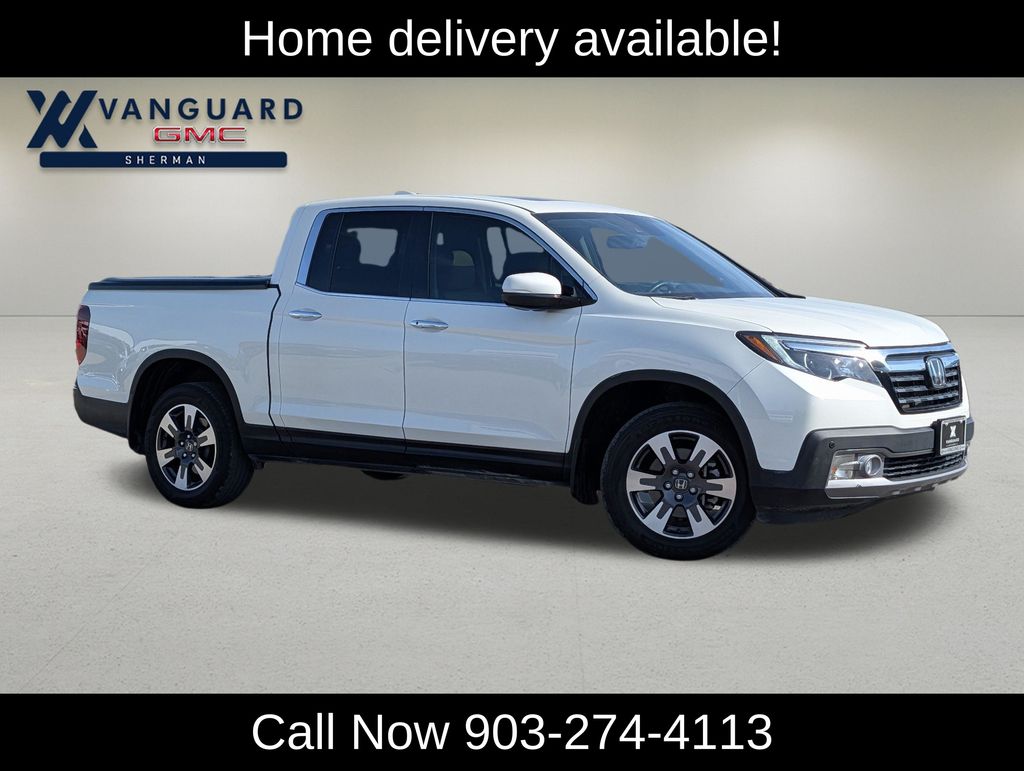 White Diamond Pearl 2019 Honda Ridgeline Pickup Truck All-Wheel Drive 6-Speed Automatic