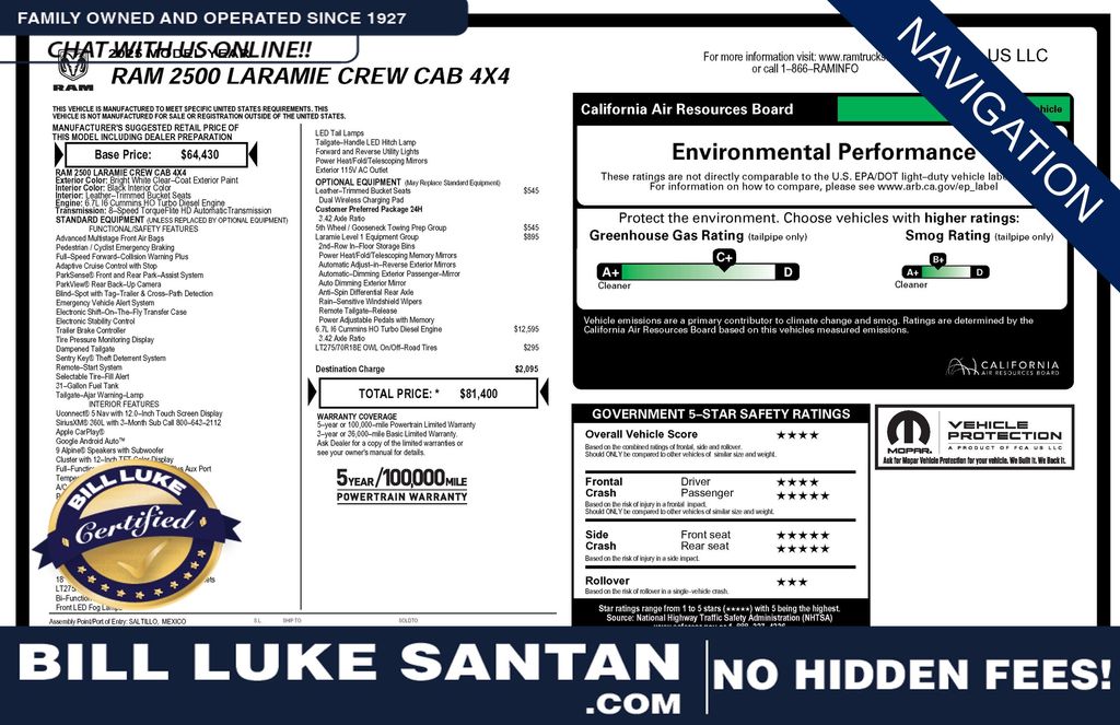 2025 RAM 2500 Laramie Crew Cab 4WD