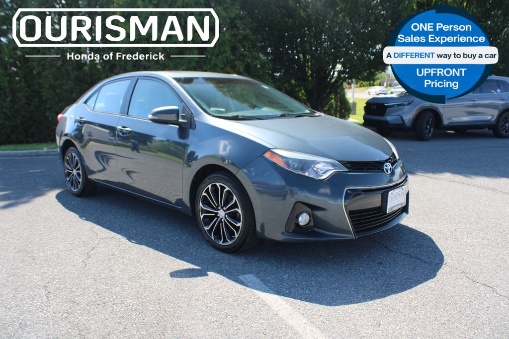 Slate Metallic 2014 Toyota Corolla S Plus Sedan Front-Wheel Drive Continuously Variable Transmission