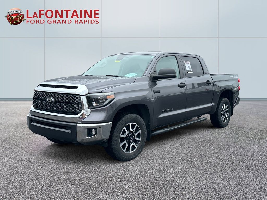 Magnetic Gray 2020 Toyota Tundra SR5 CrewMax 4WD Pickup Truck Four-Wheel Drive 6-Speed Automatic
