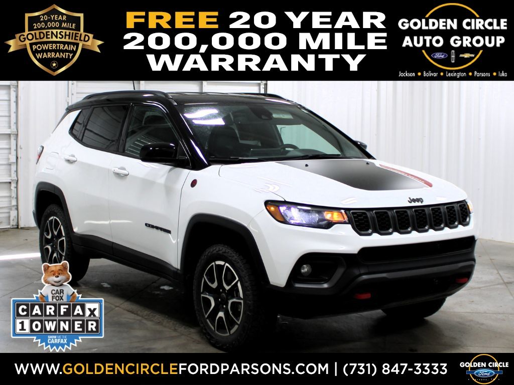 Bright White Clearcoat 2025 Jeep Compass SUV / Crossover Four-Wheel Drive 8-Speed Automatic