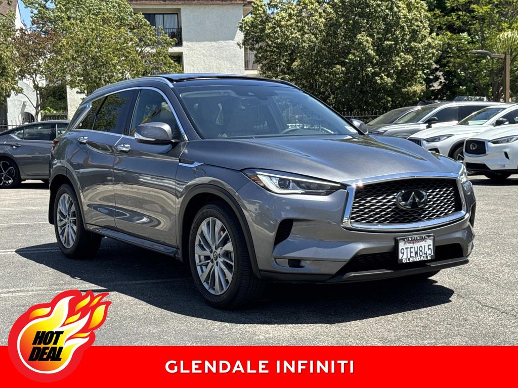 Gray (Graphite Shadow) 2025 INFINITI QX50 Luxe AWD SUV / Crossover All-Wheel Drive Continuously Variable Transmission