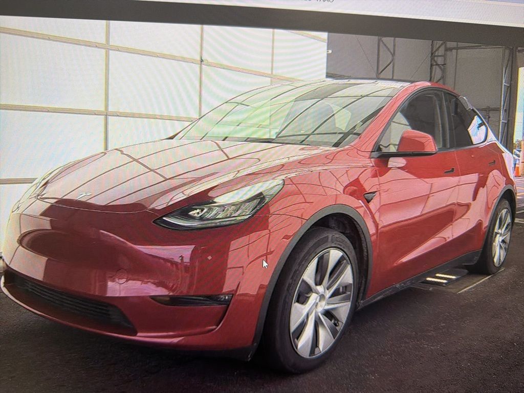 Red Multi-Coat 2023 Tesla Model Y Long Range AWD SUV / Crossover All-Wheel Drive 1-Speed Automatic
