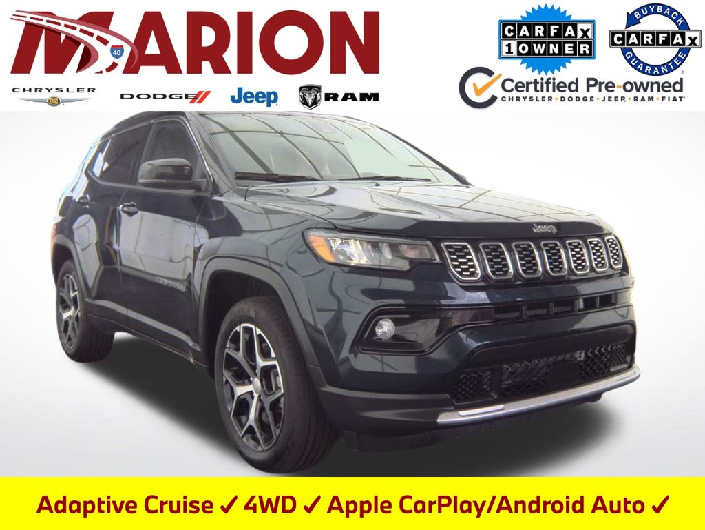 2024 Fathom Blue Pearlcoat Jeep Compass Limited 4X4 SUV