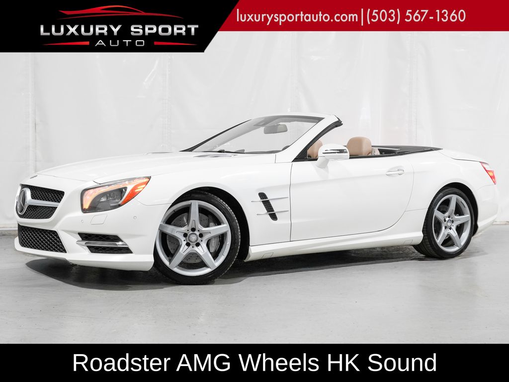 White 2013 Mercedes-Benz SL-Class Convertible Rear-Wheel Drive 7-Speed Automatic