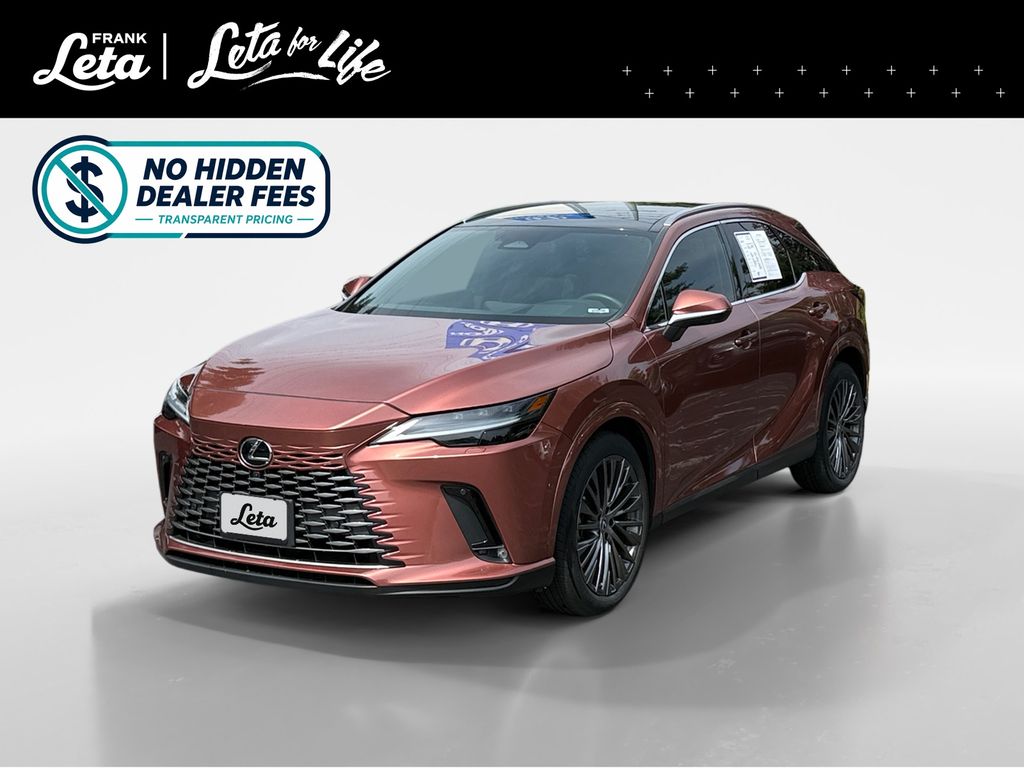 Red (Copper Crest) 2023 Lexus RX Hybrid 350h Luxury AWD SUV / Crossover All-Wheel Drive Continuously Variable Transmission