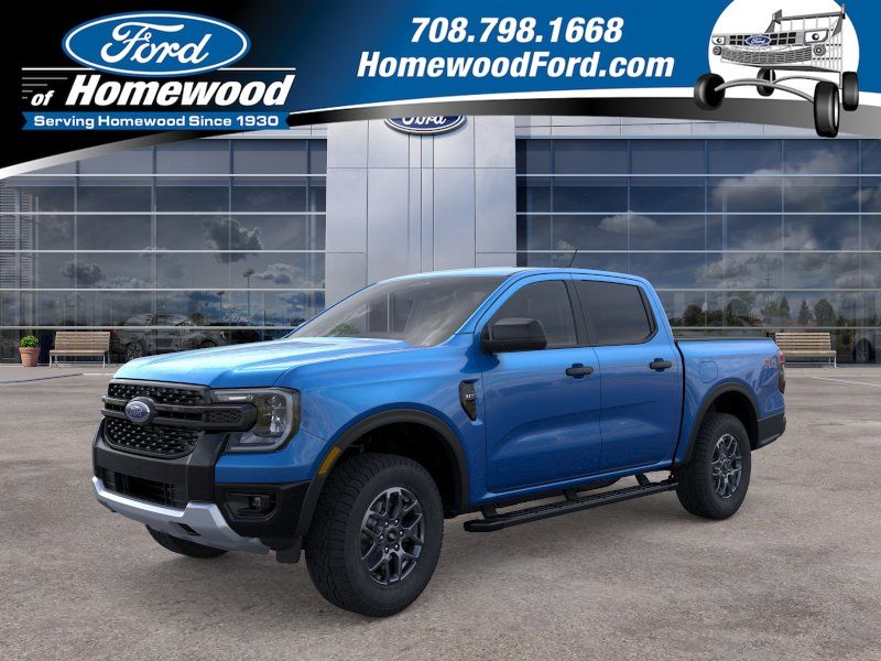 Velocity Blue Metallic 2026 Ford Ranger Pickup Truck Four-Wheel Drive Automatic