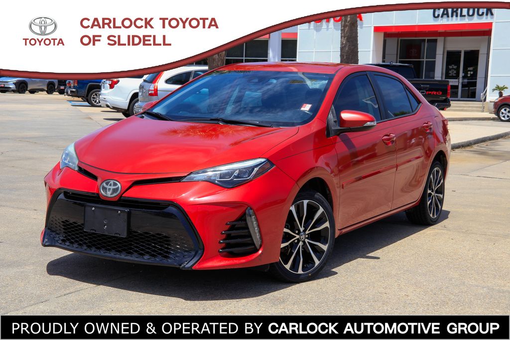 Barcelona Red Metallic 2018 Toyota Corolla Sedan Front-Wheel Drive Continuously Variable Transmission