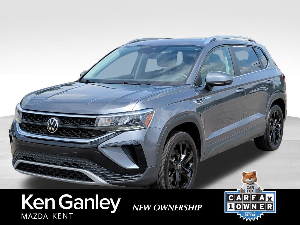 Pure Gray 2022 Volkswagen Taos SUV / Crossover All-Wheel Drive 7-Speed Dual Clutch