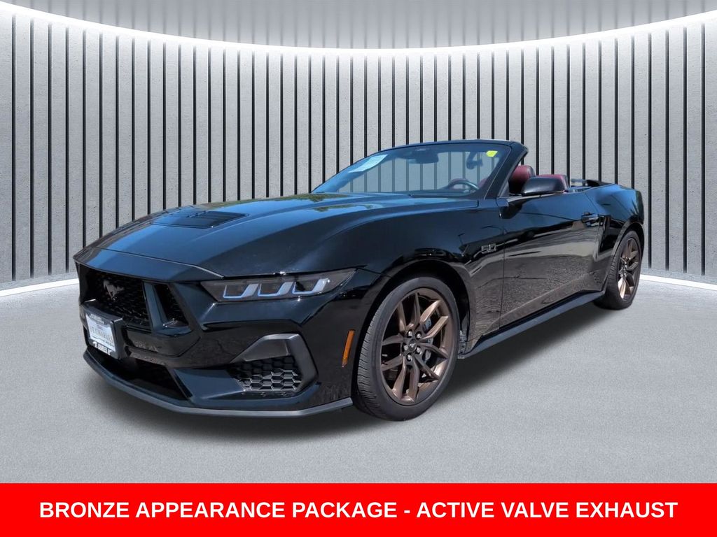 Shadow Black 2024 Ford Mustang Convertible Rear-Wheel Drive Automatic