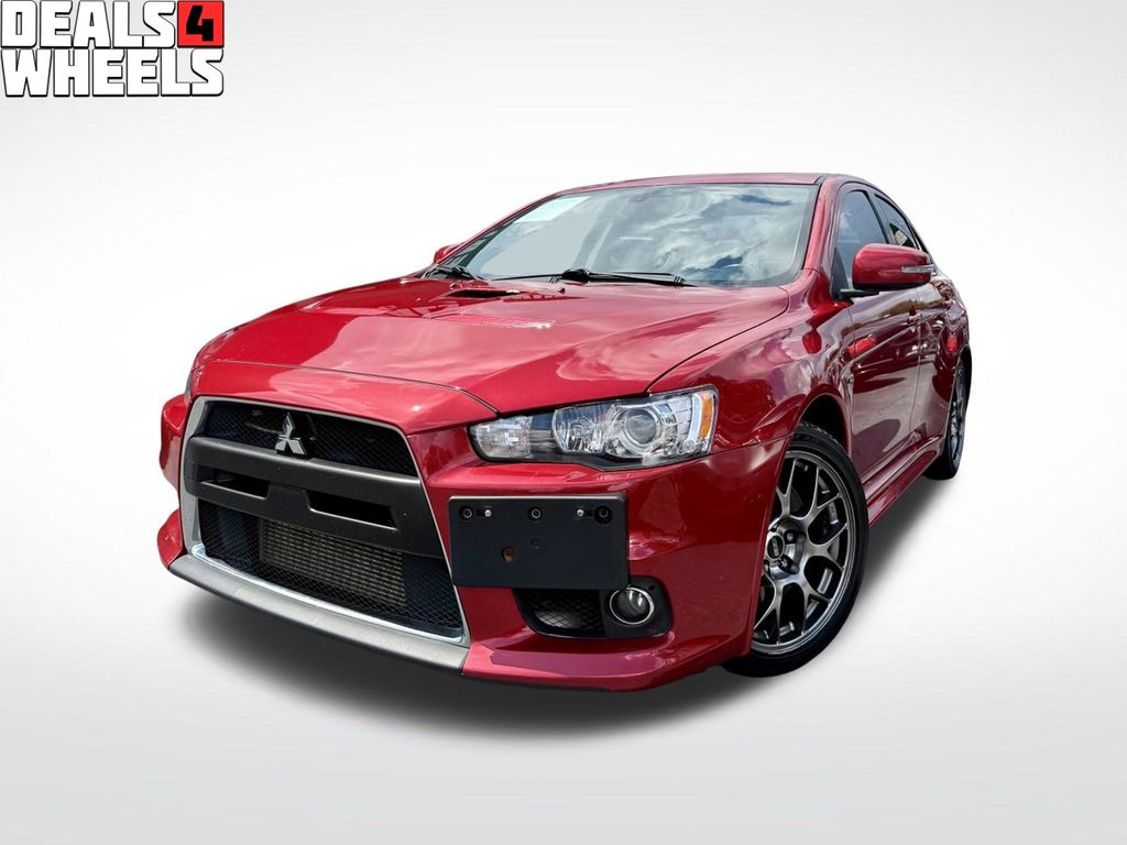 Red 2015 Mitsubishi Lancer Evolution Sedan All-Wheel Drive 6-Speed Automatic