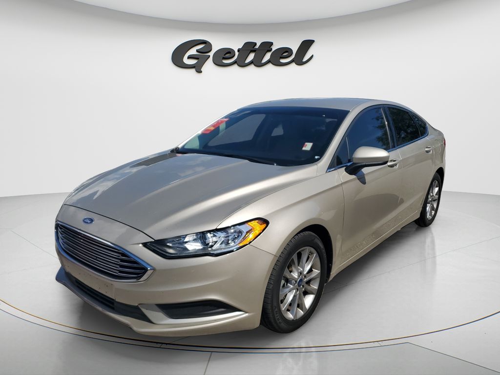 White Gold 2017 Ford Fusion SE Sedan Front-Wheel Drive 6-Speed Automatic