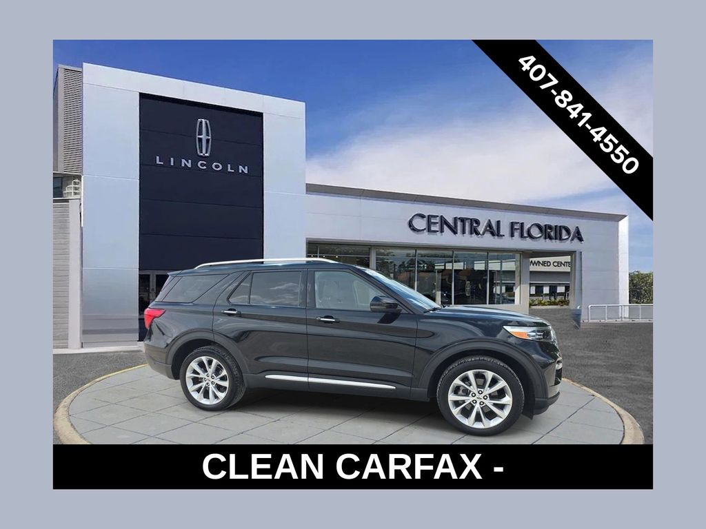 Black Metallic 2021 Ford Explorer SUV / Crossover All-Wheel Drive Automatic