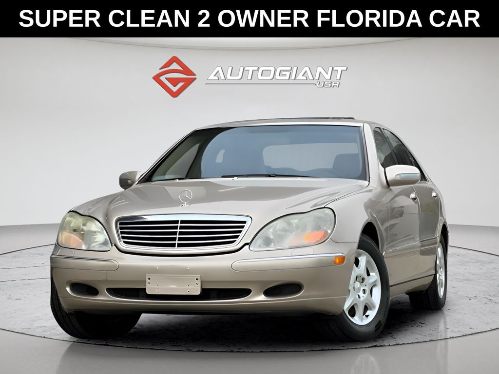 Silver 2001 Mercedes-Benz S-Class Sedan Rear-Wheel Drive 5-Speed Automatic Overdrive