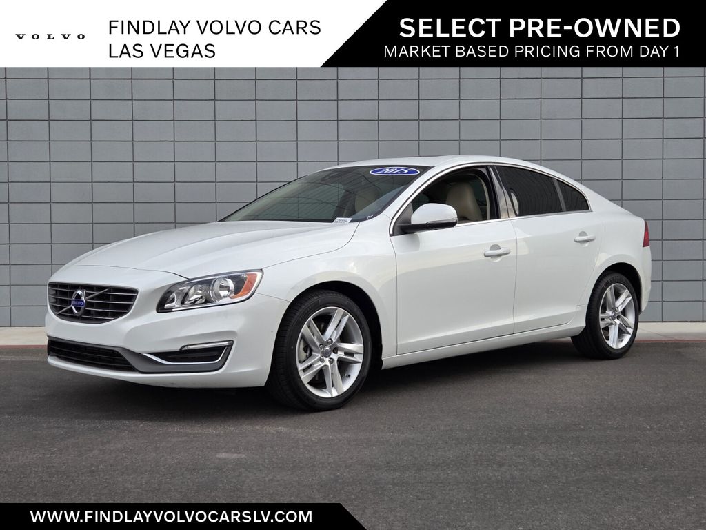 Crystal White Pearl 2015 Volvo S60 Sedan Front-Wheel Drive Automatic