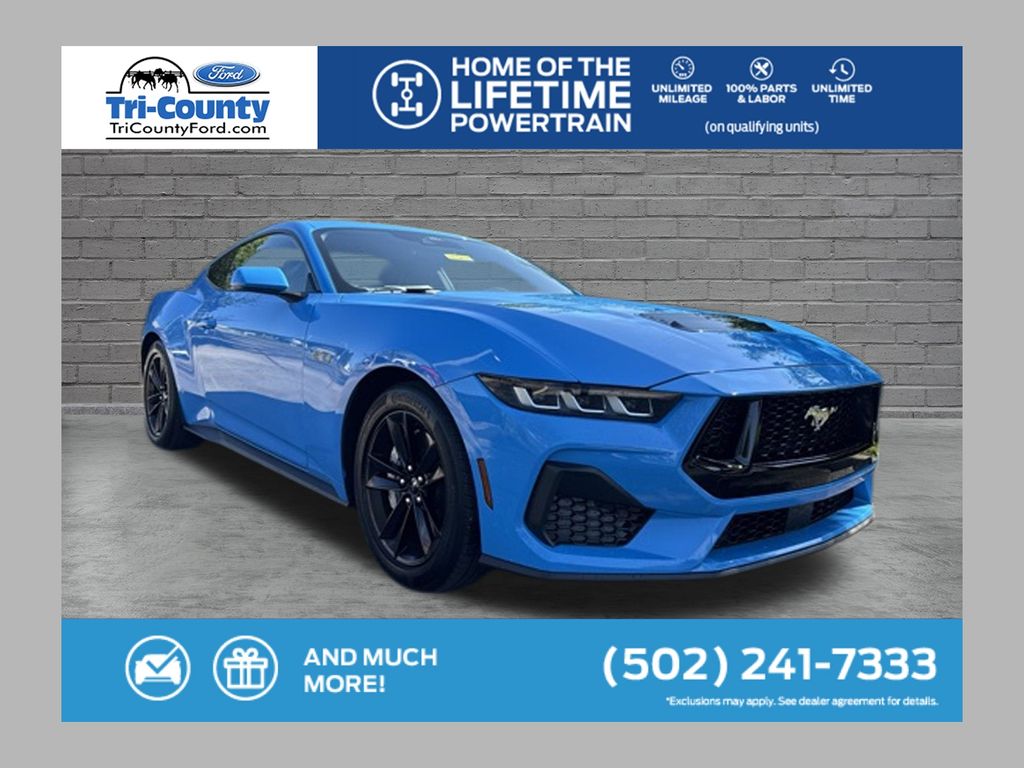 Grabber Blue Metallic 2024 Ford Mustang Coupe Rear-Wheel Drive Automatic