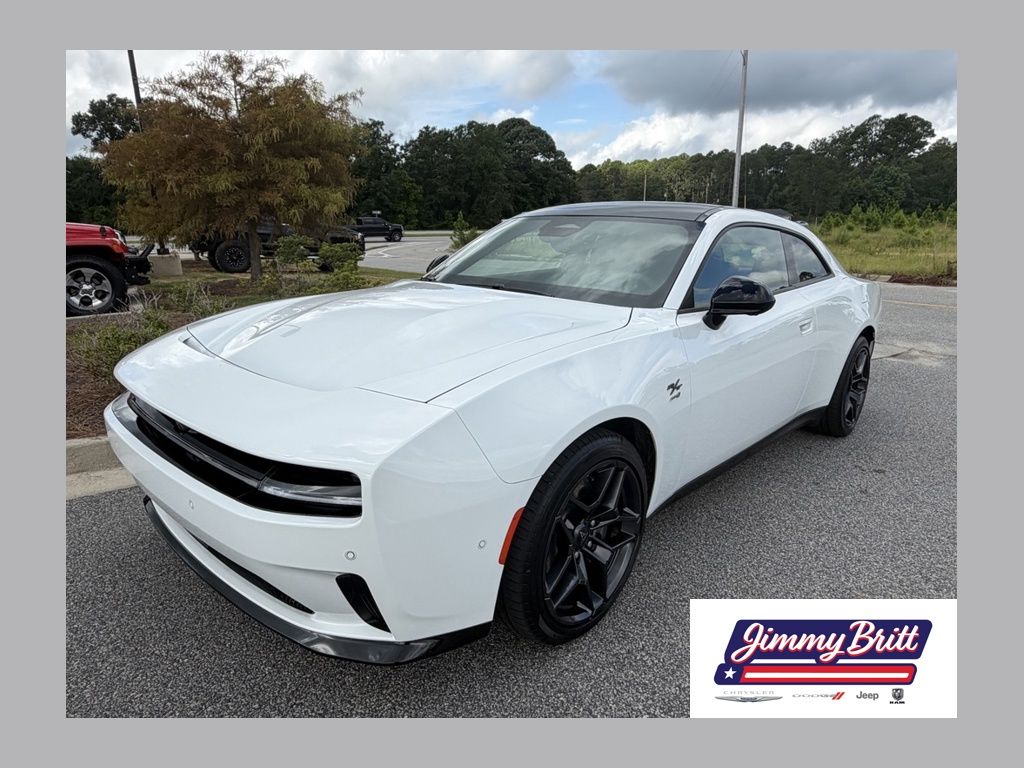 Bright White Clearcoat 2024 Dodge Charger Daytona Coupe All-Wheel Drive 1-Speed Automatic