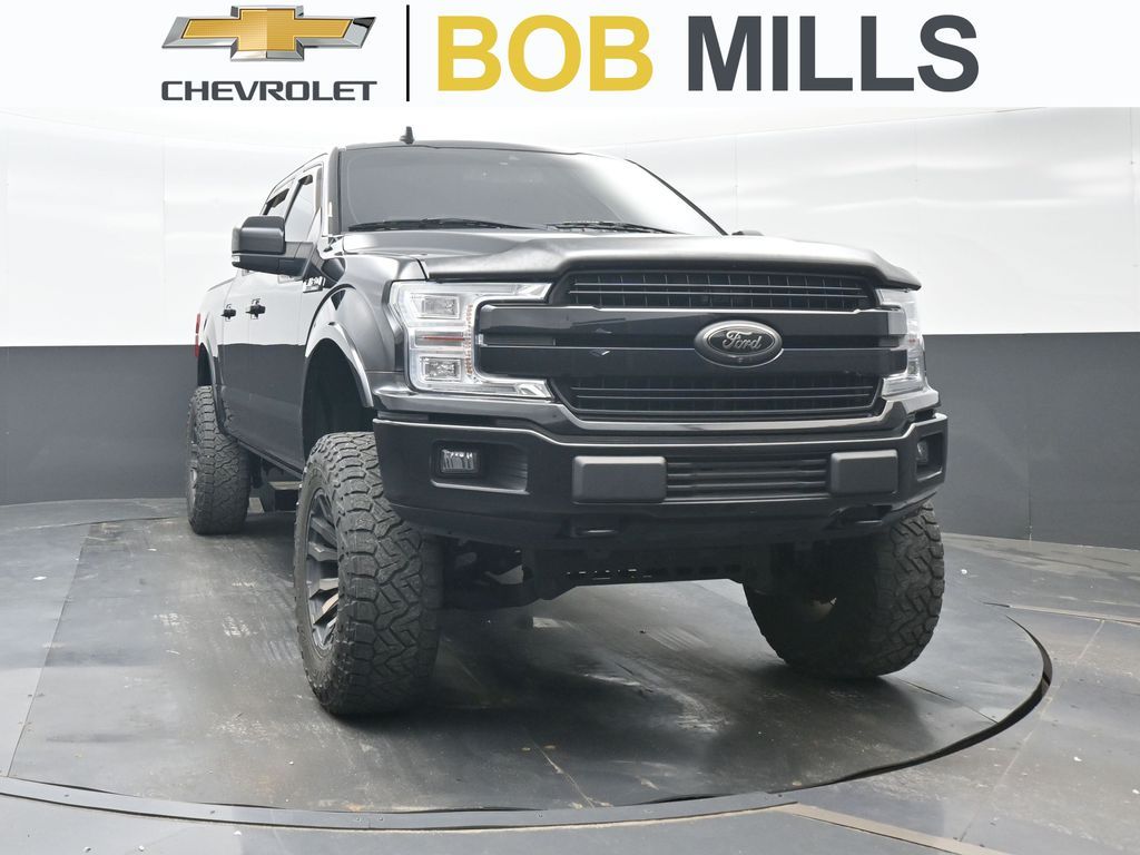 Black 2020 Ford F-150 Lariat SuperCrew 4WD Pickup Truck Four-Wheel Drive Automatic