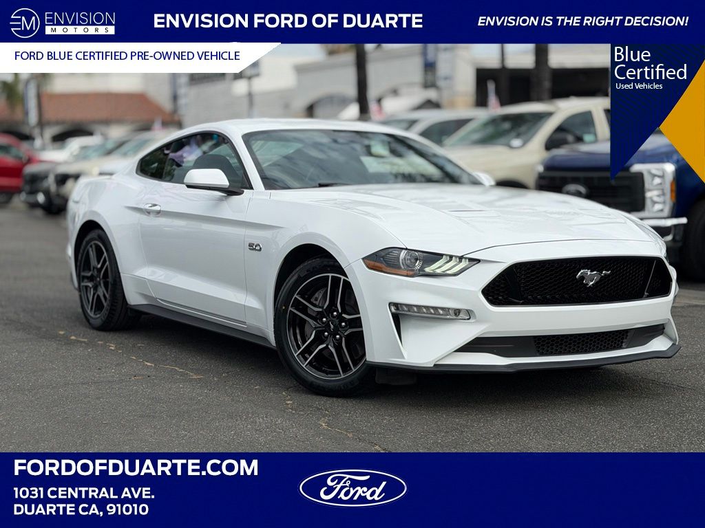 Oxford White 2023 Ford Mustang Coupe Rear-Wheel Drive 6-Speed Manual