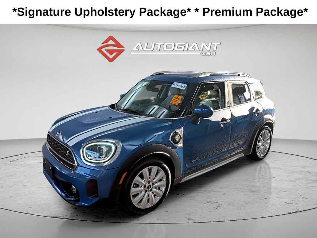 Island Blue Metallic 2021 MINI Countryman Hybrid Plug-in Cooper SE ALL4 AWD SUV / Crossover All-Wheel Drive 6-Speed Automatic