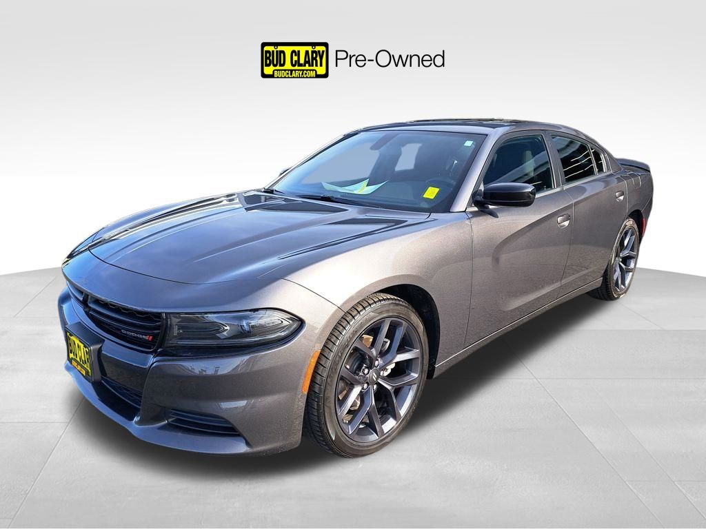 Gray (Granite Crystal Metallic Clearcoat) 2023 Dodge Charger SXT RWD Sedan Rear-Wheel Drive 8-Speed Automatic