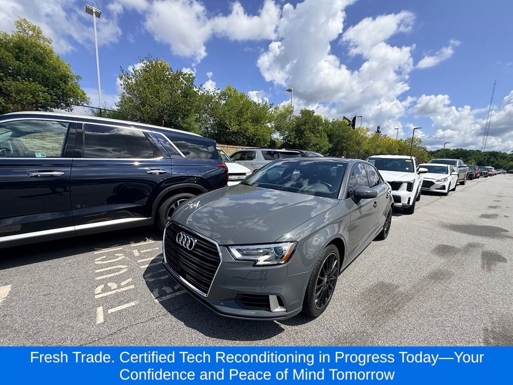 Gray Metallic 2018 Audi A3 Sedan Front-Wheel Drive 6-Speed Automatic