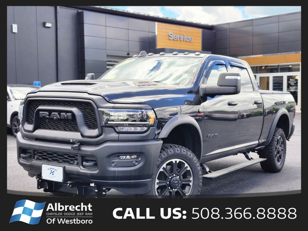 Diamond Black Crystal Pearlcoat 2024 RAM 2500 Pickup Truck Four-Wheel Drive 6-Speed Automatic