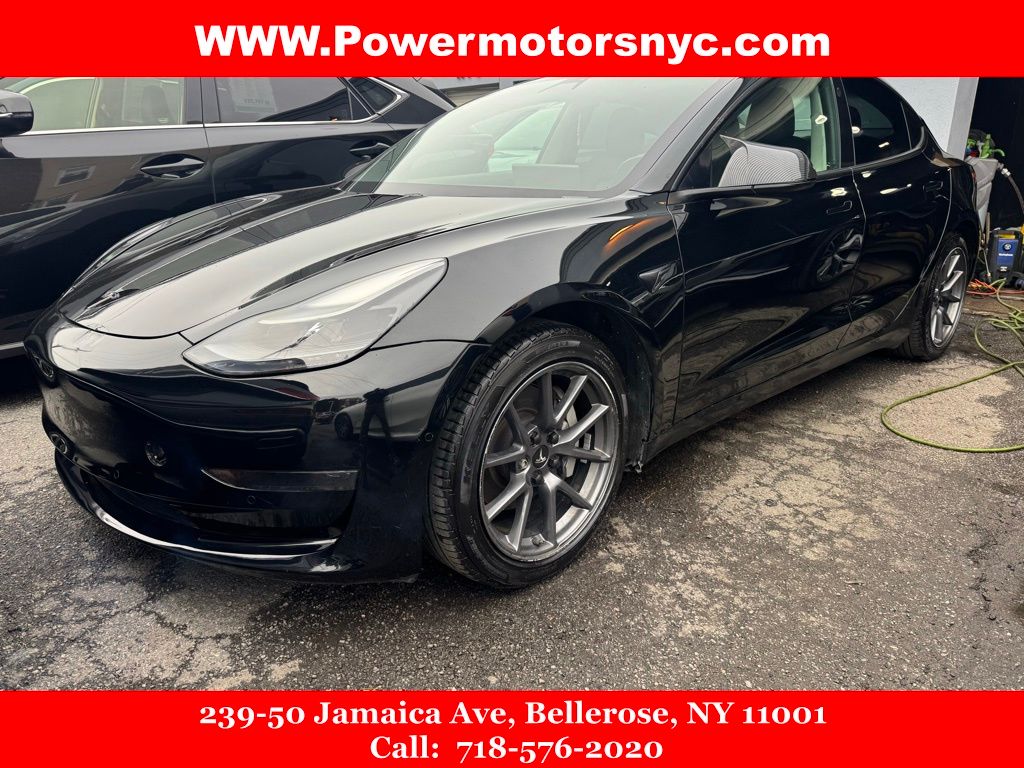 Black 2021 Tesla Model 3 Standard Range Plus RWD Sedan Rear-Wheel Drive 1-Speed Automatic