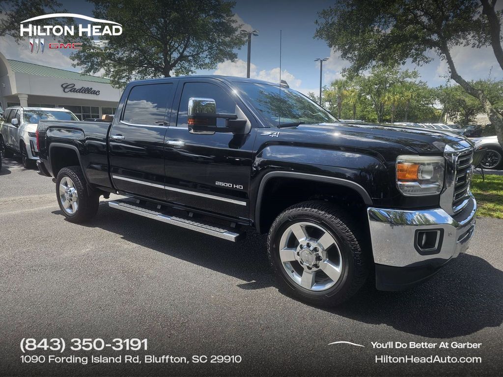 Onyx Black 2016 GMC Sierra 2500HD Pickup Truck Four-Wheel Drive 6-Speed Automatic Overdrive