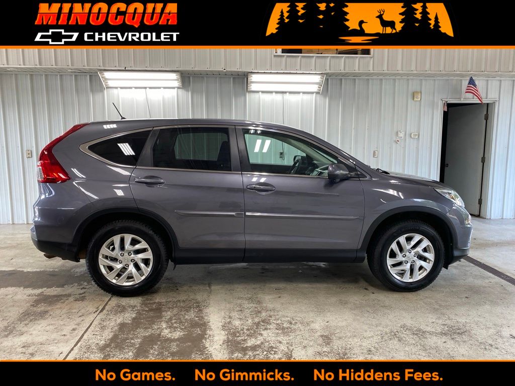 Gray 2015 Honda CR-V SUV / Crossover All-Wheel Drive Continuously Variable Transmission