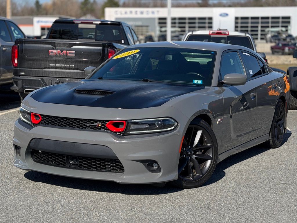 Destroyer Gray Clearcoat 2019 Dodge Charger R/T Scat Pack RWD Sedan Rear-Wheel Drive 8-Speed Automatic