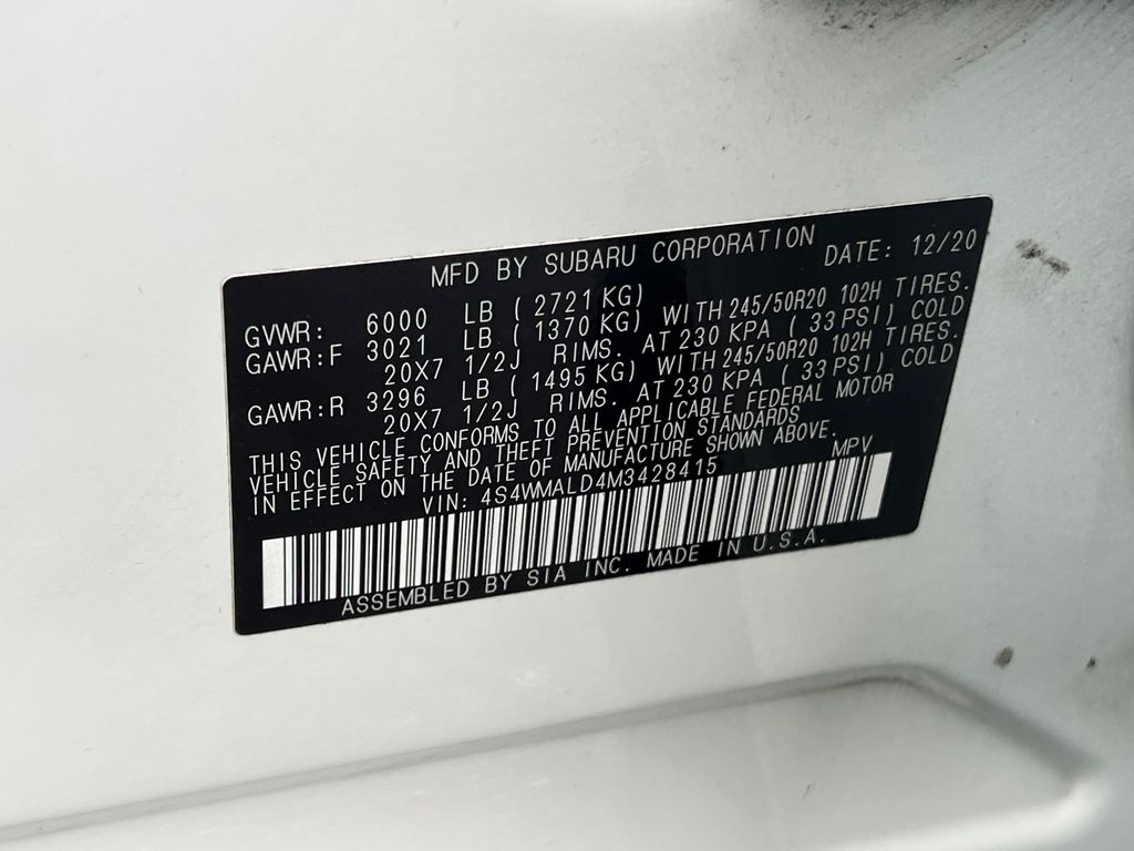 2021 Subaru Ascent Limited