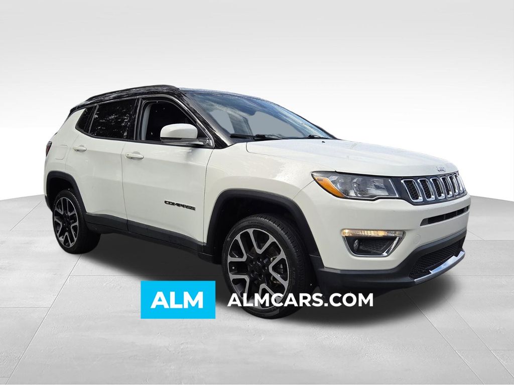 White Clearcoat 2018 Jeep Compass Limited 4WD SUV / Crossover Four-Wheel Drive 9-Speed Automatic