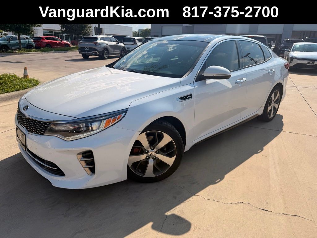 Snow White Pearl 2016 Kia Optima SX Turbo Sedan Front-Wheel Drive 6-Speed Automatic