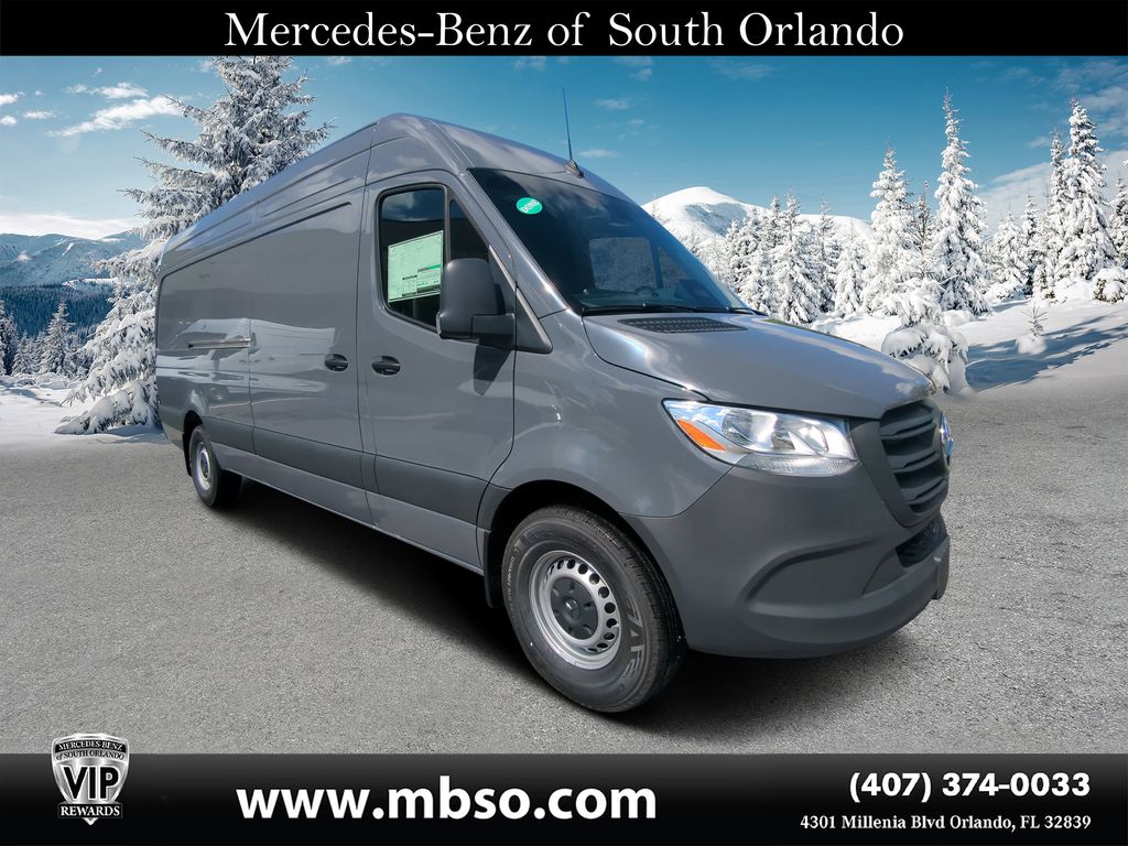 Graphite Gray 2025 Mercedes-Benz Sprinter Cargo Van Rear-Wheel Drive 9-Speed Automatic