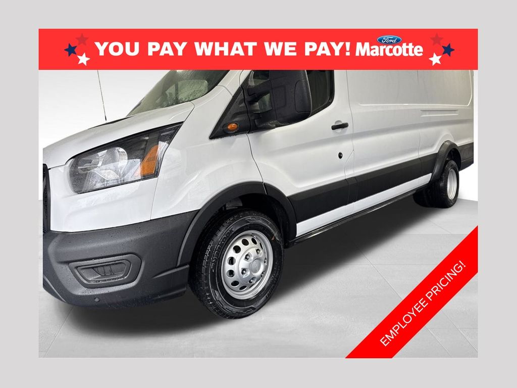 Oxford White 2026 Ford Transit Cargo 350 HD 9950 GVWR High Roof Extended LB DRW RWD Van Rear-Wheel Drive