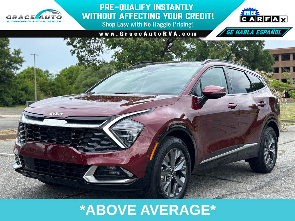 Dawning Red 2025 Kia Sportage Hybrid SX-Prestige AWD SUV / Crossover All-Wheel Drive 6-Speed Automatic