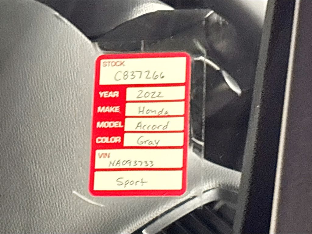2022 Honda Accord Sport