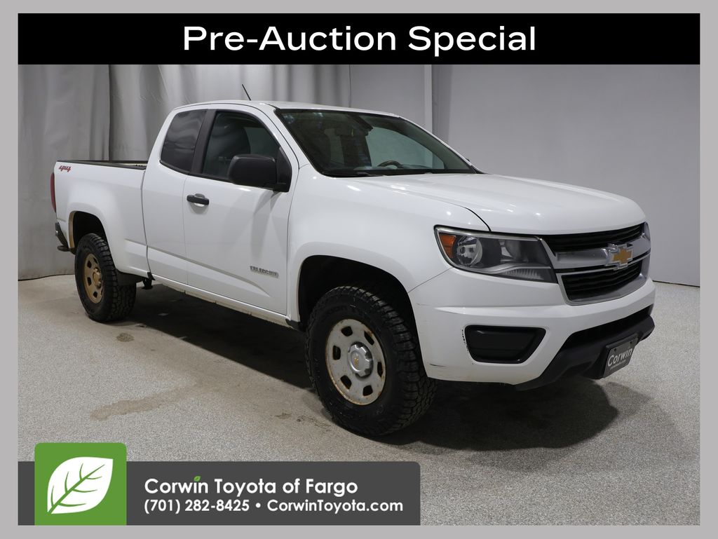 Summit White 2018 Chevrolet Colorado Work Truck Extended Cab LB 4WD Pickup Truck Four-Wheel Drive 8-Speed Automatic
