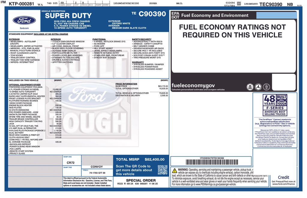 2026 Ford F-550 Chassis XL