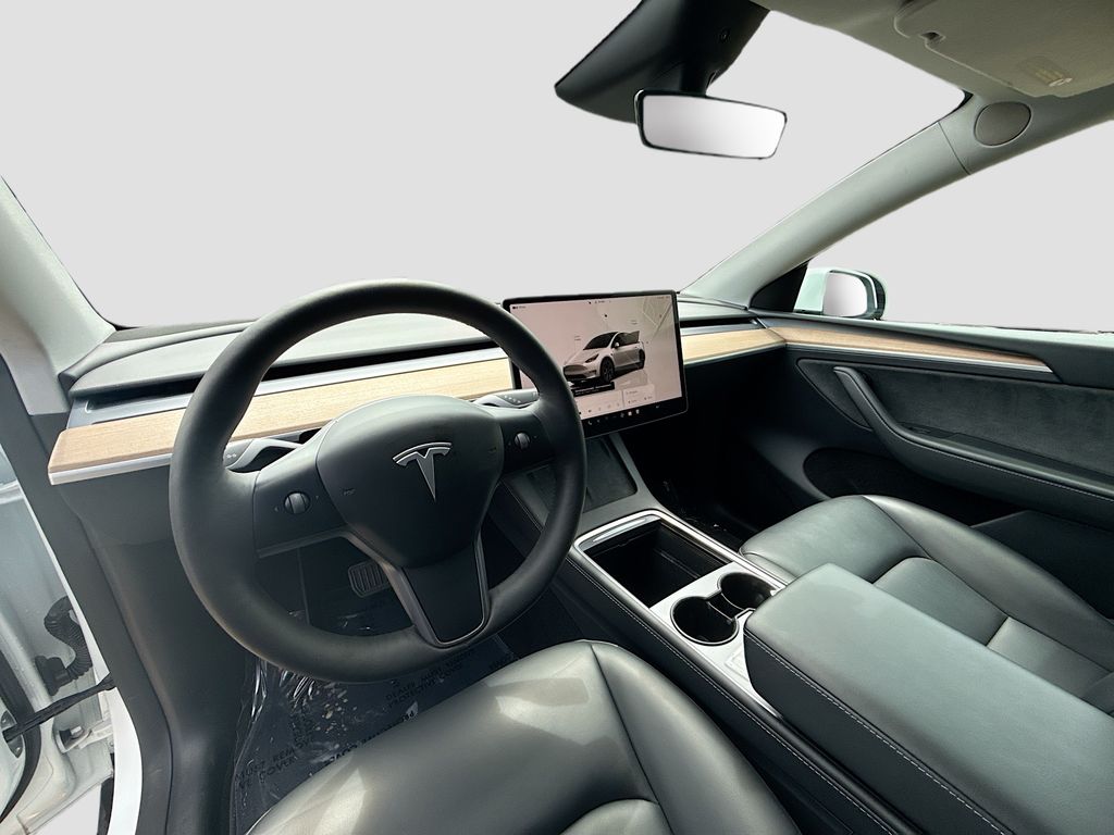 2024 Tesla Model Y Long Range White at AutoSavvy Houston Southwest