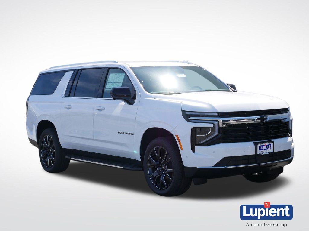Summit White 2026 Chevrolet Suburban LS 4WD SUV / Crossover Four-Wheel Drive