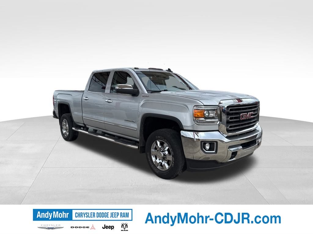 Quicksilver Metallic 2019 GMC Sierra 2500HD SLT Crew Cab 4WD Pickup Truck Four-Wheel Drive 6-Speed Automatic Overdrive