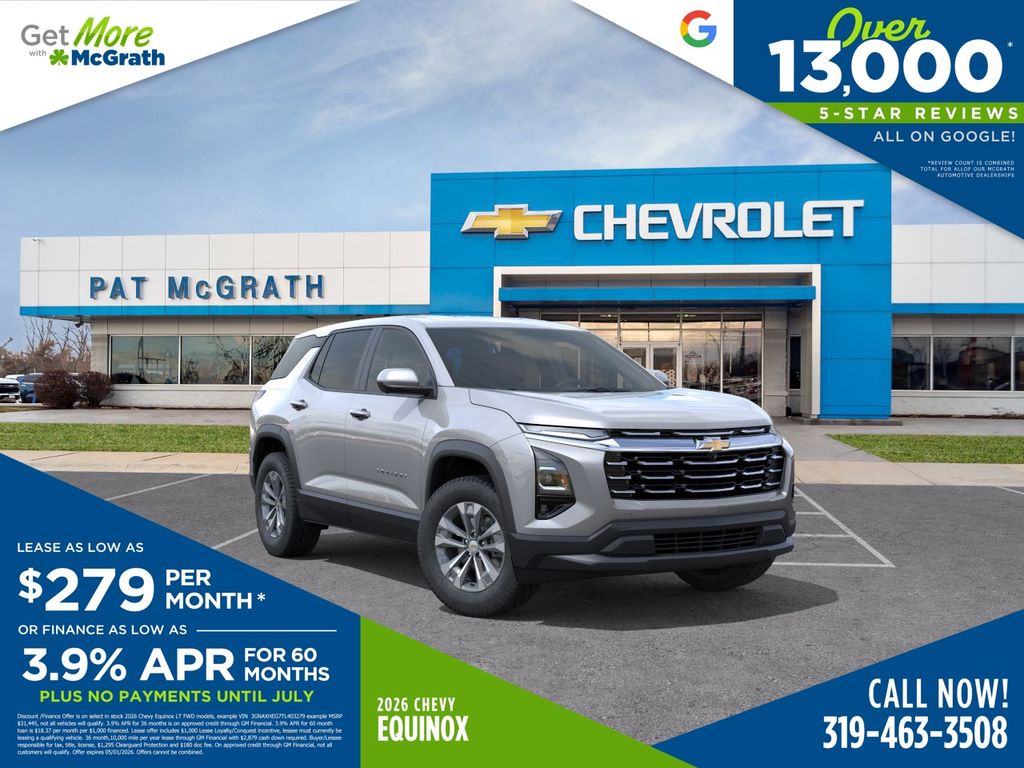 Sterling Gray Metallic 2026 Chevrolet Equinox LT FWD SUV / Crossover Front-Wheel Drive Continuously Variable Transmission